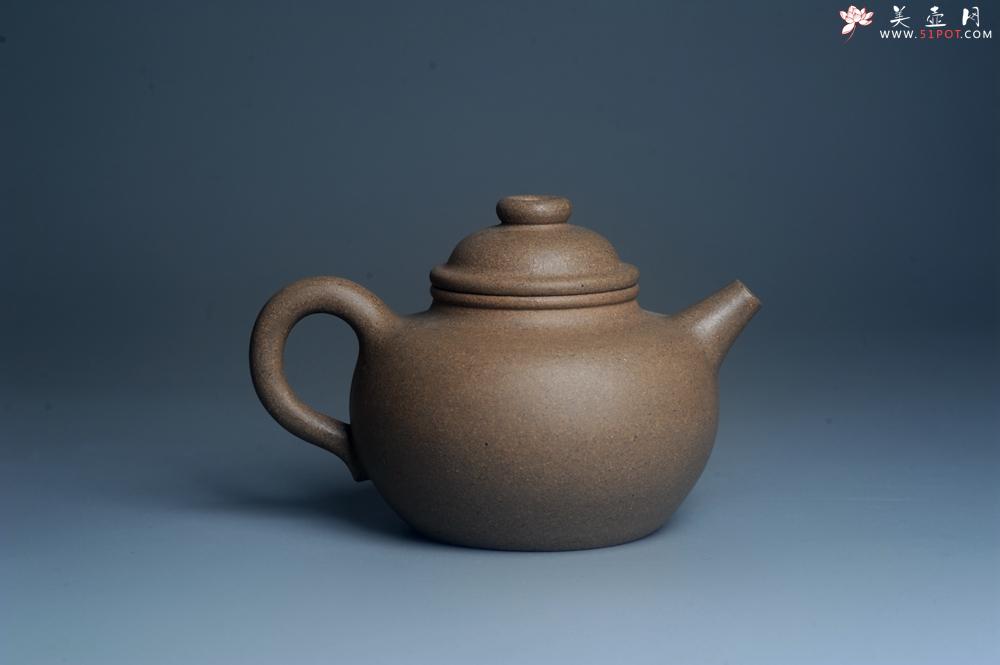 紫砂壶图片：特好高温本山老段泥 全手工大彬圈钮紫砂壶 - 美壶网