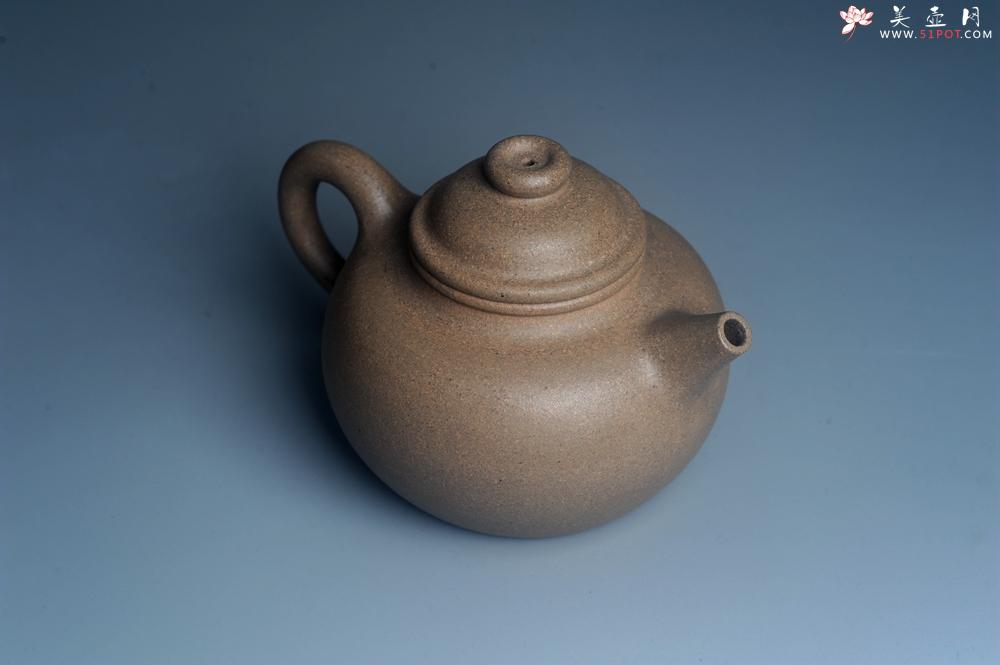紫砂壶图片：特好高温本山老段泥 全手工大彬圈钮紫砂壶 - 美壶网