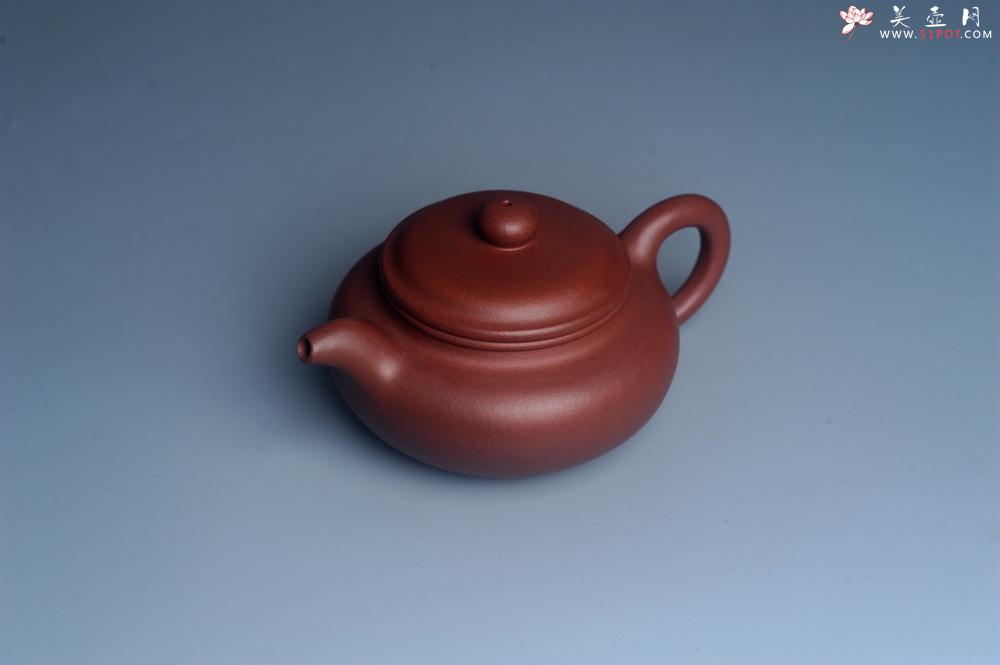 紫砂壶图片：油润底曹青 全手工寿珍仿古 深得老味 做工特好 - 美壶网