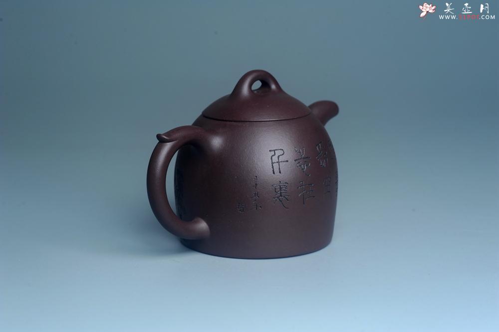 紫砂壶图片：实力派工艺师文砂苑堂主周斌 优质底槽青全手工精工秦权壶 鹰击长空 志在千里 - 美壶网