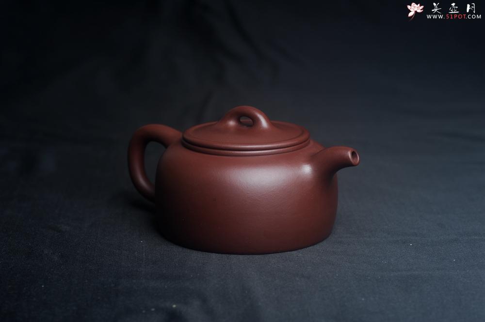 紫砂壶图片：潜力股周小培老师 4号井深井红皮龙 全手工过桥井栏壶 - 美壶网