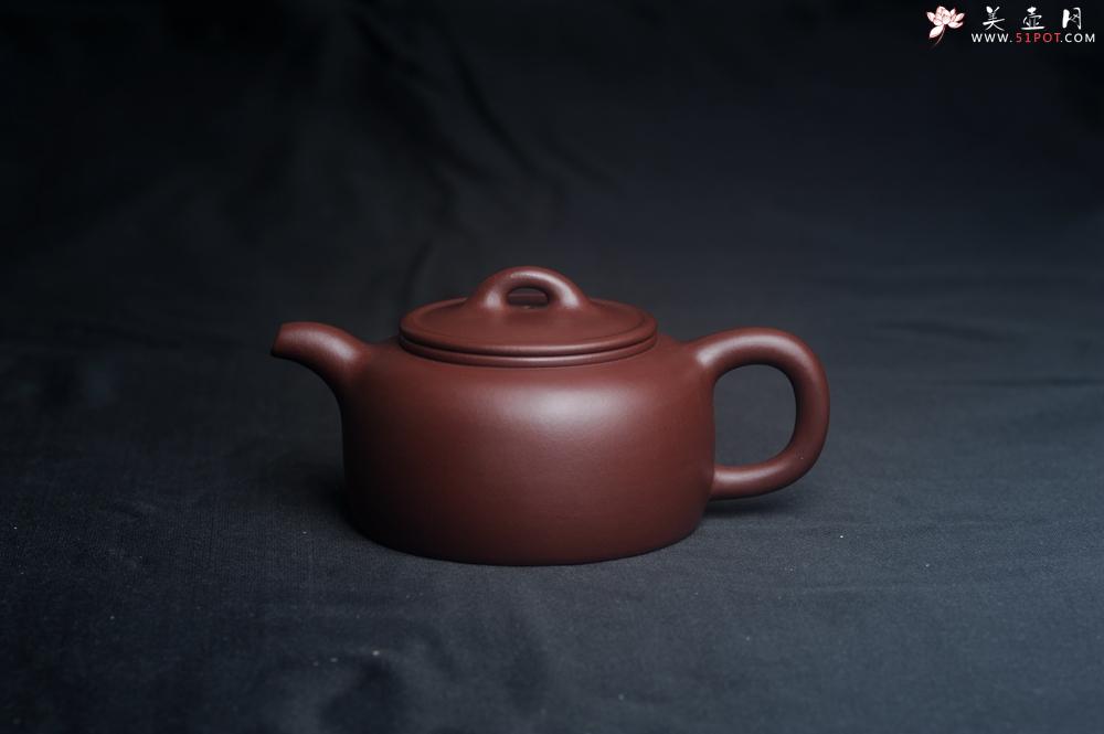 紫砂壶图片：潜力股周小培老师 4号井深井红皮龙 全手工过桥井栏壶 - 美壶网