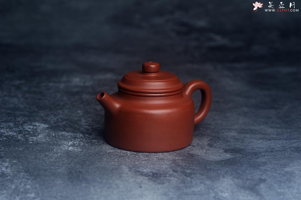紫砂壶图片：油润老清水泥全手工小品德中壶 特实用文气 - 美壶网