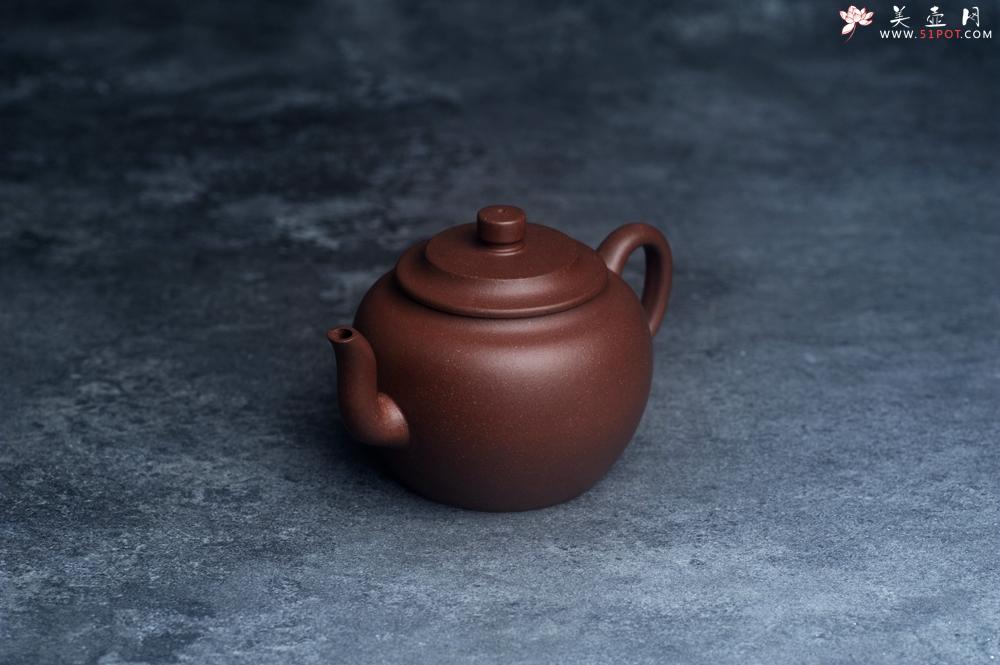 紫砂壶图片：美壶特惠 精致黑星红拼紫泥（家藏限量）平盖莲子壶 球孔出水爽利 茶人醉爱 - 美壶网