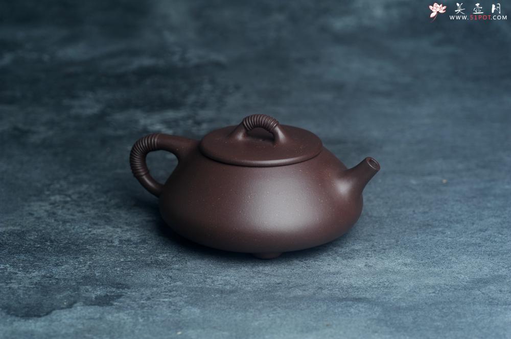 紫砂壶图片:美壶年底特惠 精致优质紫泥线瓢壶 - 美壶网