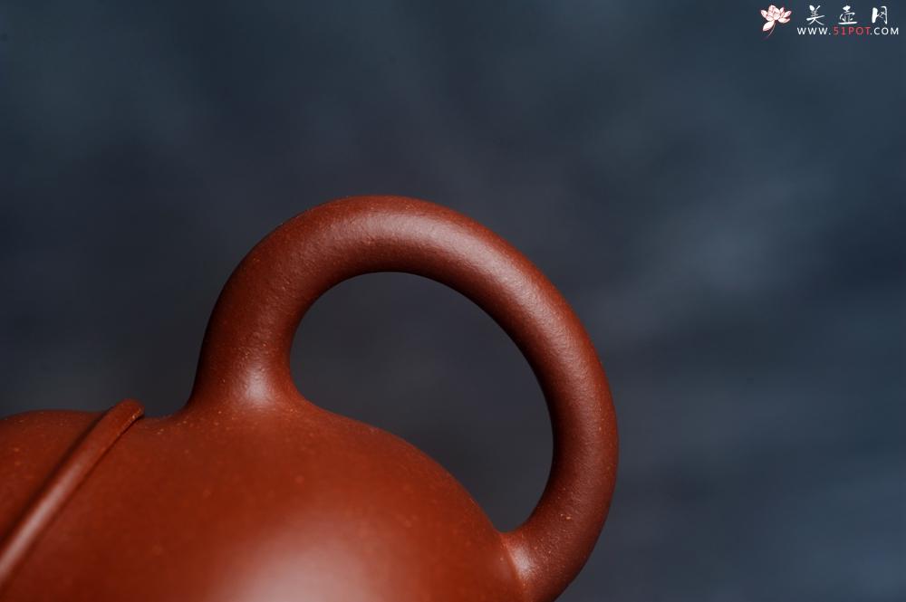 紫砂壶图片：美壶特惠 全手工优质红降坡泥刹凹成型单片拍打潘壶 - 美壶网