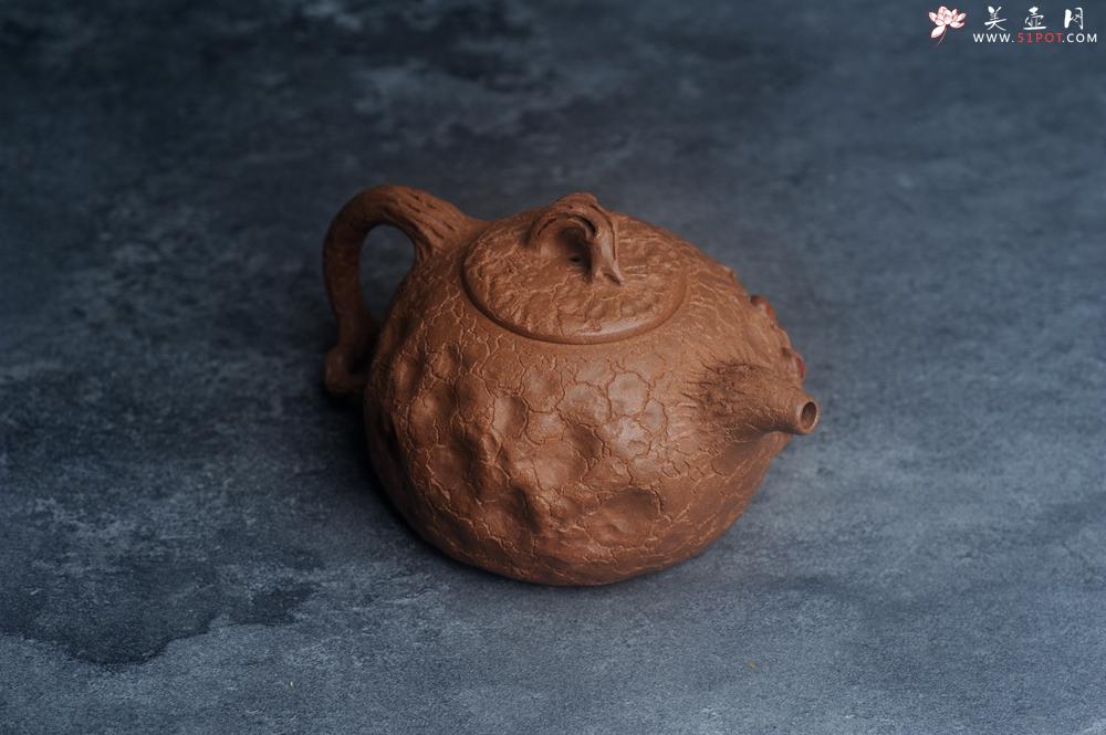 紫砂壶图片：潜力股董静老师精品全手金猴献寿供春壶 - 美壶网