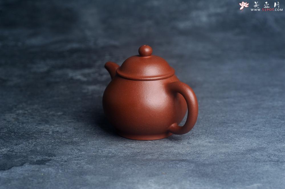 紫砂壶图片：美壶特惠 全手工优质红降坡泥刹凹成型单片拍打潘壶 - 美壶网