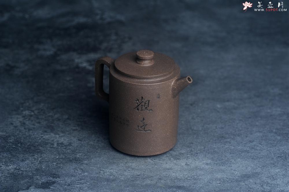 紫砂壶图片：美壶特惠 蠡墅大水潭深井老天青泥 精致圆础壶 装饰文雅 茶人醉爱 - 美壶网