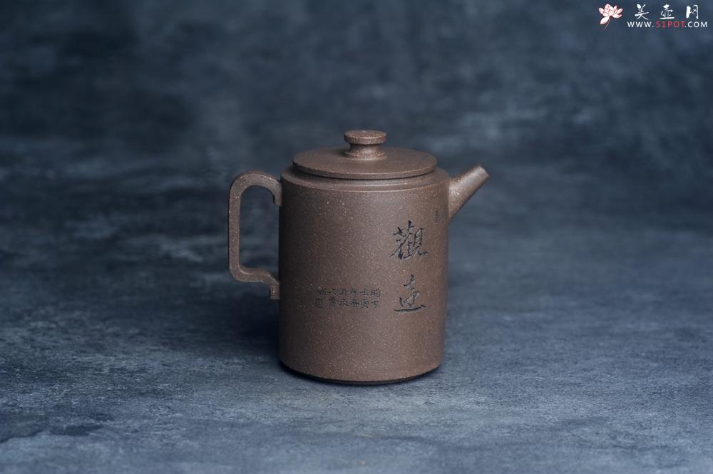 紫砂壶图片：美壶特惠 蠡墅大水潭深井老天青泥 精致圆础壶 装饰文雅 茶人醉爱 - 美壶网