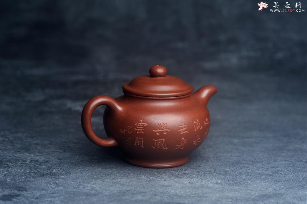 紫砂壶图片：美壶网紫砂壶特惠优质底槽青掇只壶 中式茶具 装饰文雅 茶人醉爱210cc - 美壶网