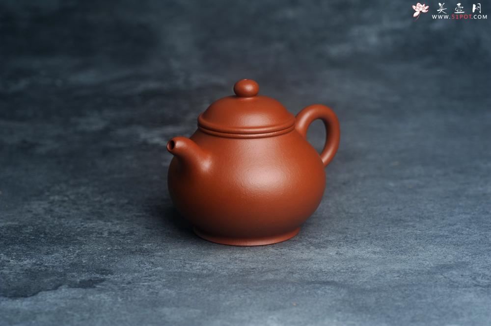 紫砂壶图片：油润黄龙山朱泥 全手工潘壶 做工特好 - 美壶网