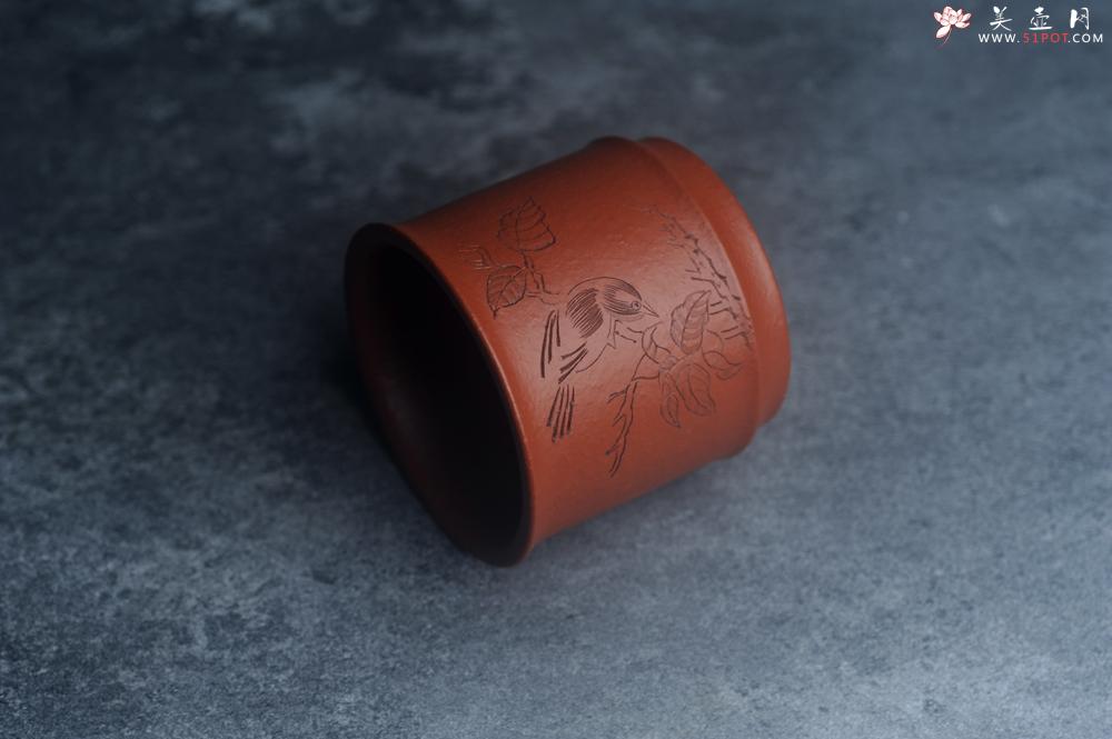 紫砂壶图片：美杯特惠 优质朱泥精致清趣杯 主人杯 装饰文雅 - 美壶网