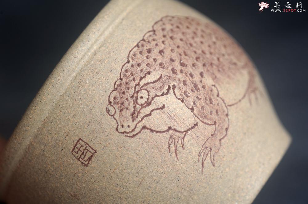 紫砂壶图片：美杯特惠 优质老段泥主人杯 金蟾杯 招财杯 - 美壶网