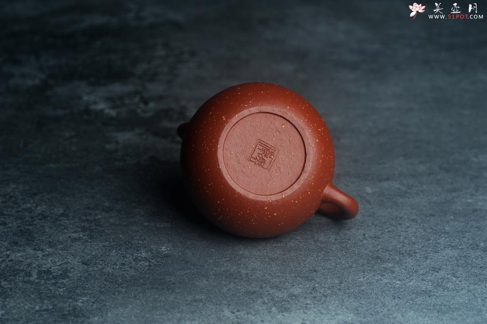 紫砂壶图片：美壶特惠 优质赵庄红泥铺砂小品文旦壶 茶人醉爱 - 美壶网
