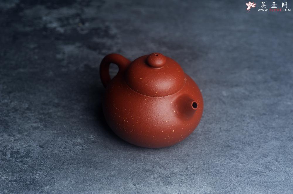 紫砂壶图片：美壶特惠 优质赵庄红泥铺砂小品文旦壶 茶人醉爱 - 美壶网