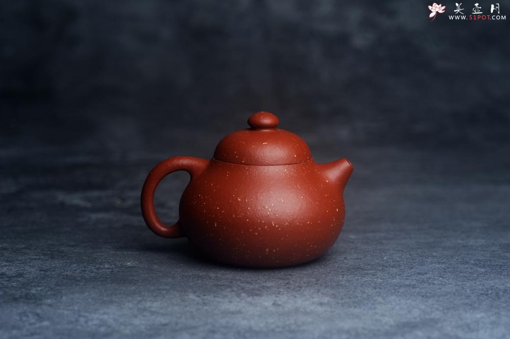 紫砂壶图片：美壶特惠 优质赵庄红泥铺砂小品文旦壶 茶人醉爱 - 美壶网
