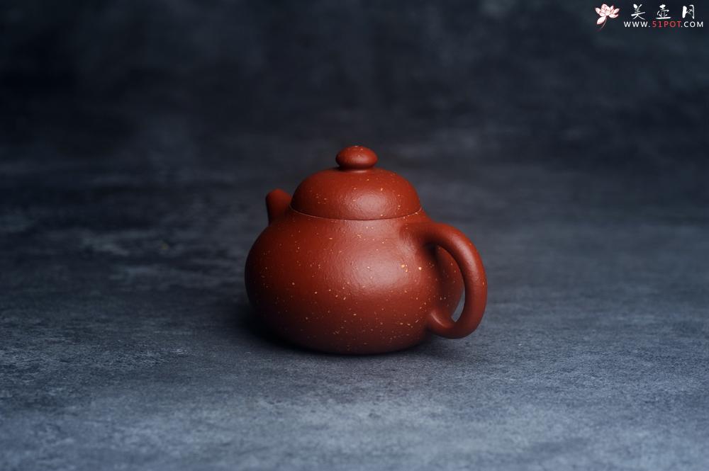 紫砂壶图片：美壶特惠 优质赵庄红泥铺砂小品文旦壶 茶人醉爱 - 美壶网