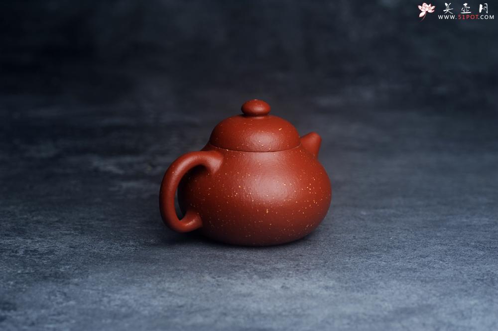 紫砂壶图片：美壶特惠 优质赵庄红泥铺砂小品文旦壶 茶人醉爱 - 美壶网