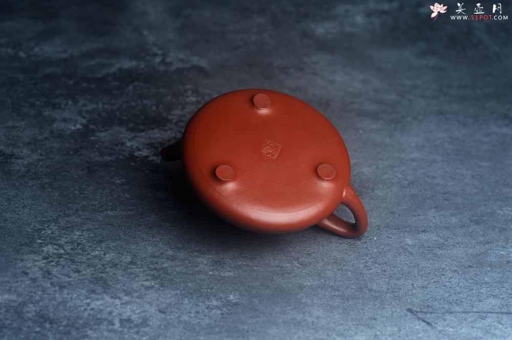 紫砂壶图片：精品老朱泥子冶石瓢 文气装饰 期待与您结缘 - 美壶网