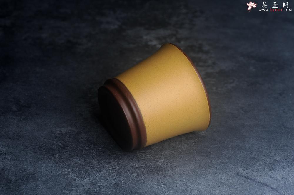 紫砂壶图片：美美杯特惠 精致花鸟紫砂杯 紫泥粉黄金段泥主人杯 茶杯 特文气 - 美壶网