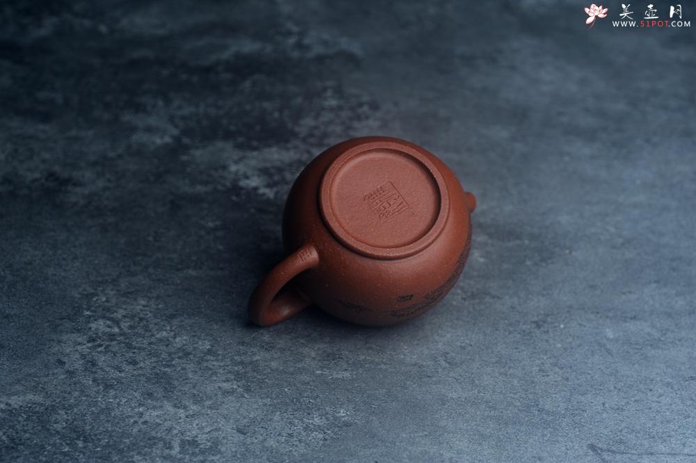 紫砂壶图片：美壶特惠 精致特好降坡泥桥钮巨轮壶 茶人醉爱 - 美壶网
