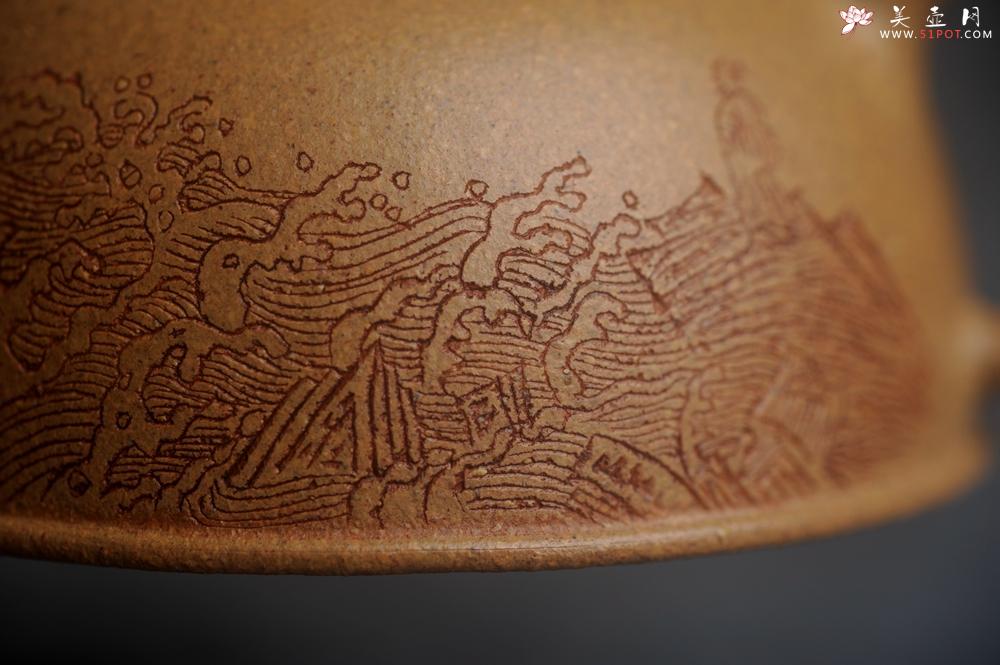 紫砂壶图片：美壶特惠 特好五彩段泥小美壶 装饰文雅 海纳百川 - 美壶网