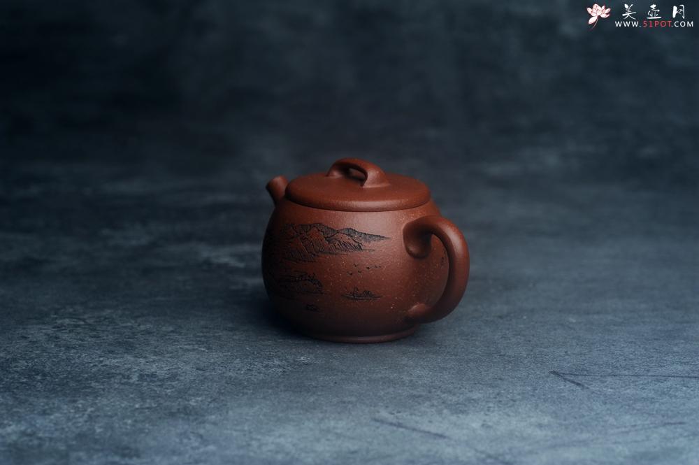紫砂壶图片：美壶特惠 精致特好降坡泥桥钮巨轮壶 茶人醉爱 - 美壶网