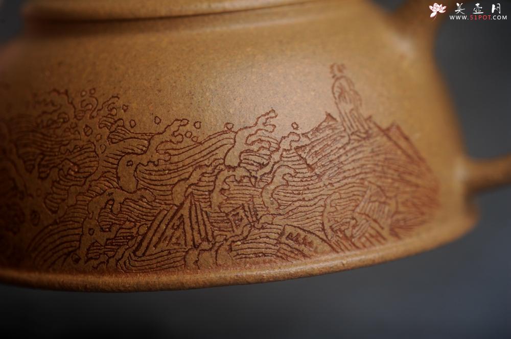 紫砂壶图片：美壶特惠 特好五彩段泥小美壶 装饰文雅 海纳百川 - 美壶网