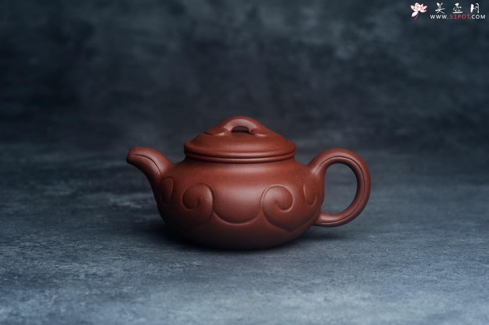 紫砂壶图片：美壶特惠 精致底槽青仿古如意壶 茶人醉爱 - 美壶网