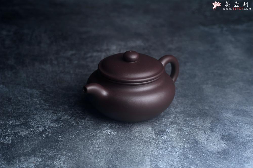 紫砂壶图片：潜力股王老师 美壶特惠 老紫泥全手工大亨仿古壶 - 美壶网