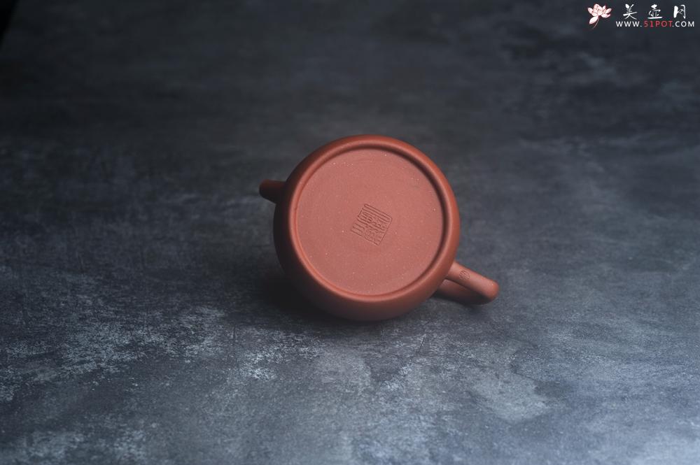 紫砂壶图片：美壶特惠 标矿级红泥小半月紫砂壶 茶人醉爱 - 美壶网