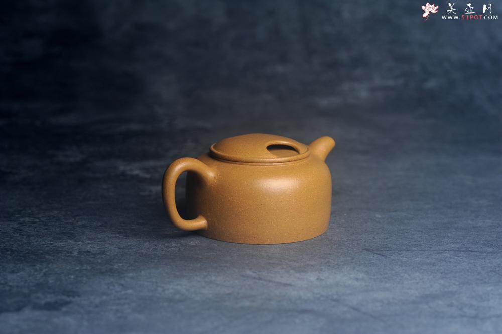 紫砂壶图片：美壶特惠 特好黄金段泥牛盖壶 茶人醉爱 - 美壶网
