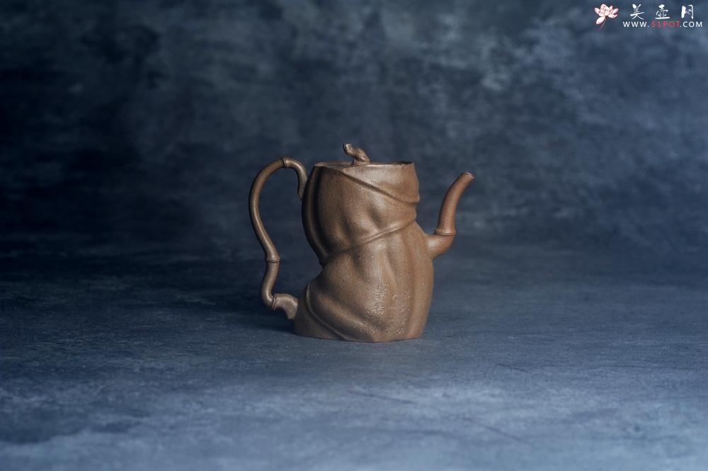 紫砂壶图片:美壶特惠 特好老青段君竹壶 茶人醉爱 - 美壶网