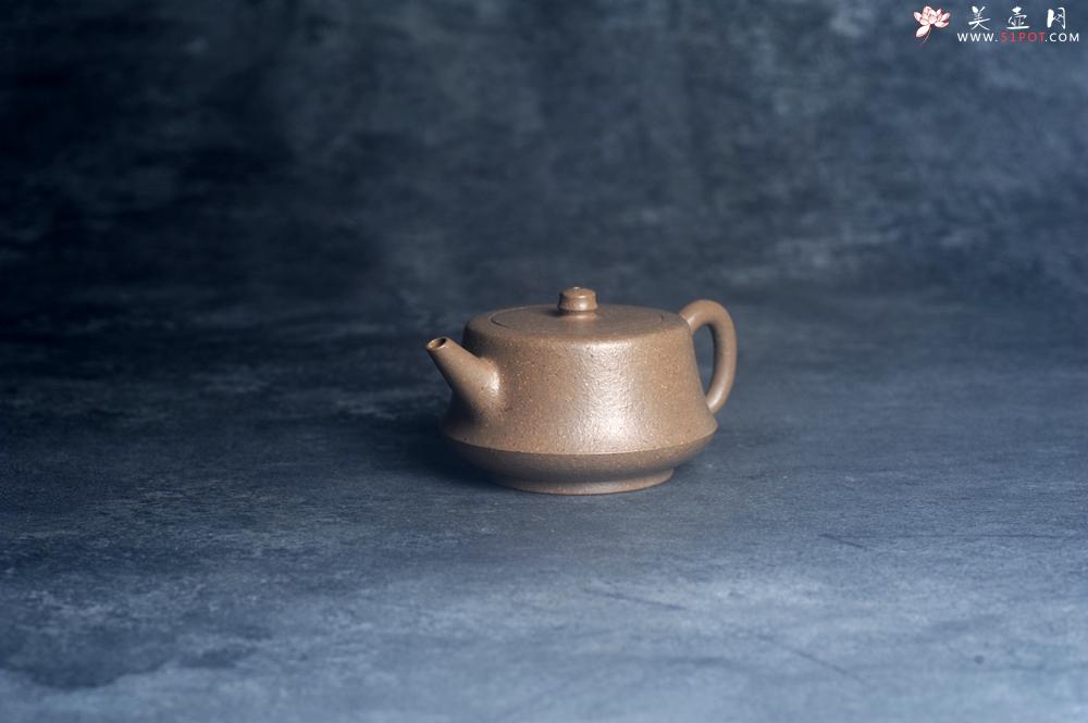 紫砂壶图片：美壶特惠 特好老青段泥柱础壶 茶人醉爱 - 美壶网