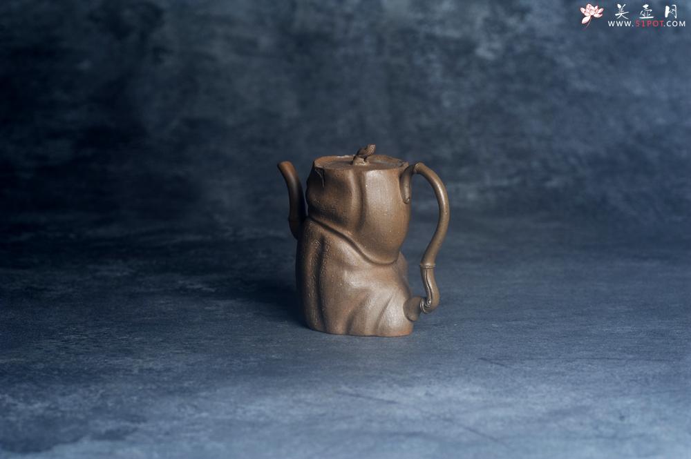 紫砂壶图片:美壶特惠 特好老青段君竹壶 茶人醉爱 - 美壶网