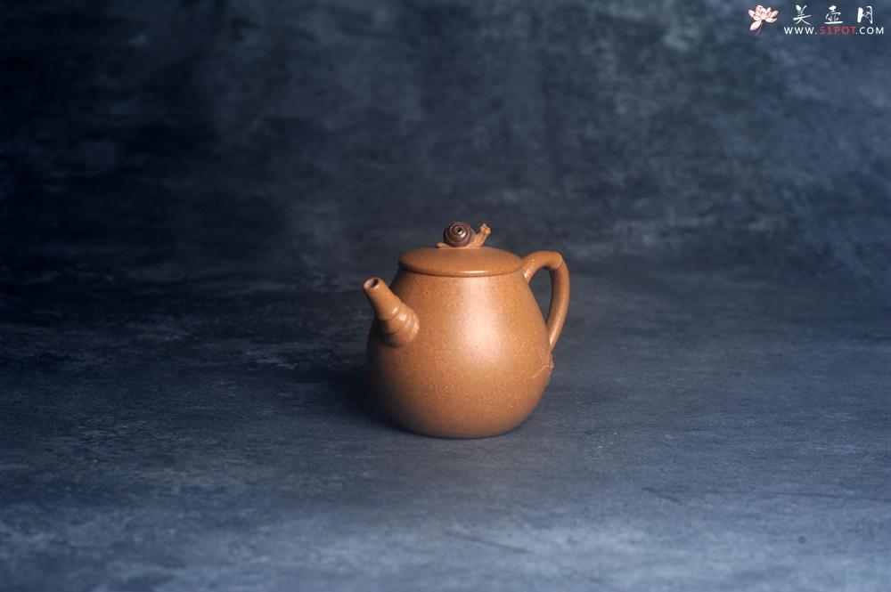 紫砂壶图片：美壶特惠 特好老段泥蜗牛居竹壶 茶人醉爱 - 美壶网