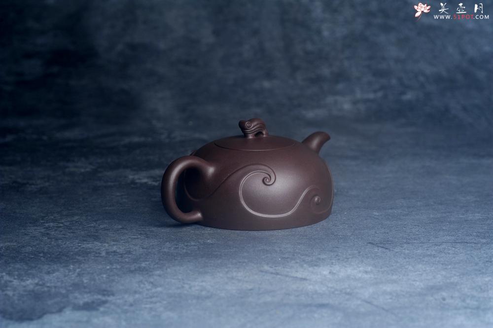 紫砂壶图片：美壶特惠 特好老紫泥半月壶 茶人醉爱 - 美壶网