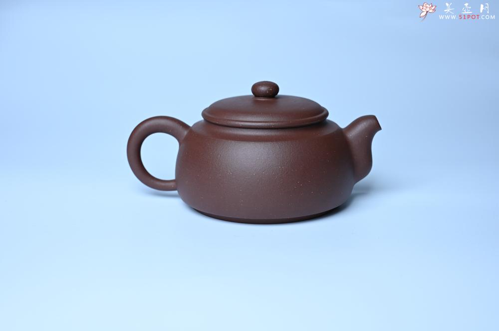 紫砂壶图片：毛国强入室弟子黄云初 特好老紫泥福圆壶 名家何水法书法“离幻即空” 刘世涛伯陶刻 - 美壶网