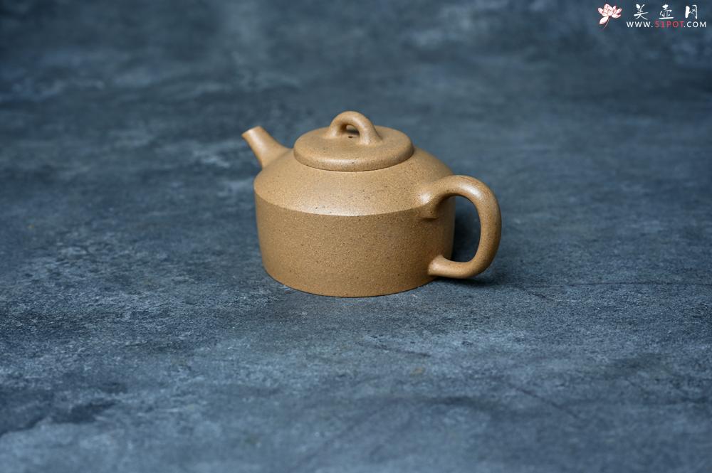 紫砂壶图片：美壶特惠 优质黄金段泥镜瓦壶 茶人醉爱 - 美壶网