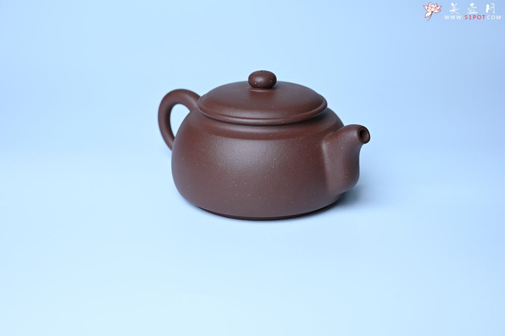 紫砂壶图片：毛国强入室弟子黄云初 特好老紫泥福圆壶 名家何水法书法“离幻即空” 刘世涛伯陶刻 - 美壶网