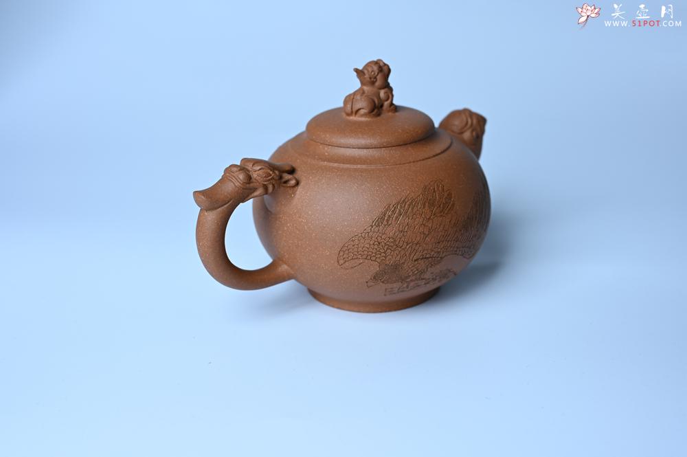 紫砂壶图片：美壶特惠 精致降坡泥祥瑞壶 茶人醉爱 - 美壶网