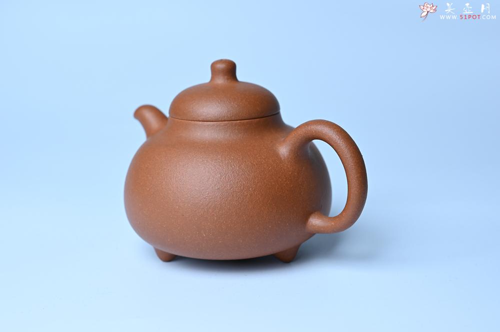 紫砂壶图片：美壶特惠 优质红降坡泥乳鼎壶 茶人醉爱 - 美壶网