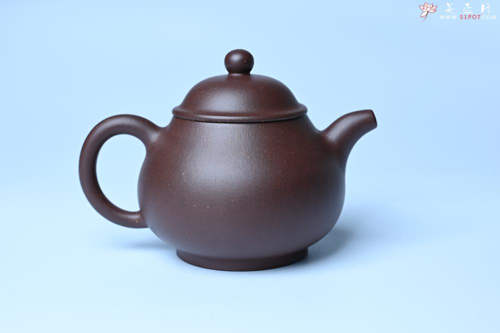 紫砂壶图片：美壶特惠 潜力股王老师 全手工刹凹成型单片拍打老紫泥潘壶 - 美壶网