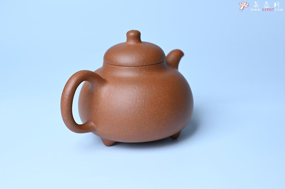 紫砂壶图片：美壶特惠 优质红降坡泥乳鼎壶 茶人醉爱 - 美壶网