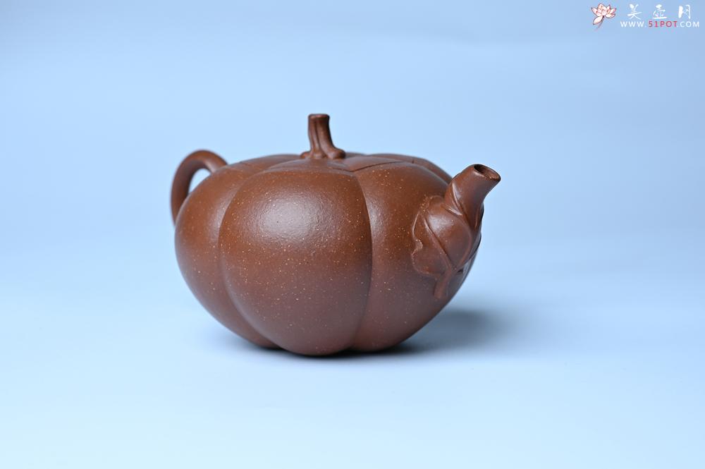 紫砂壶图片:美壶特惠 特好降坡泥南瓜壶 肌理丰富生动 茶人醉爱 - 美壶网