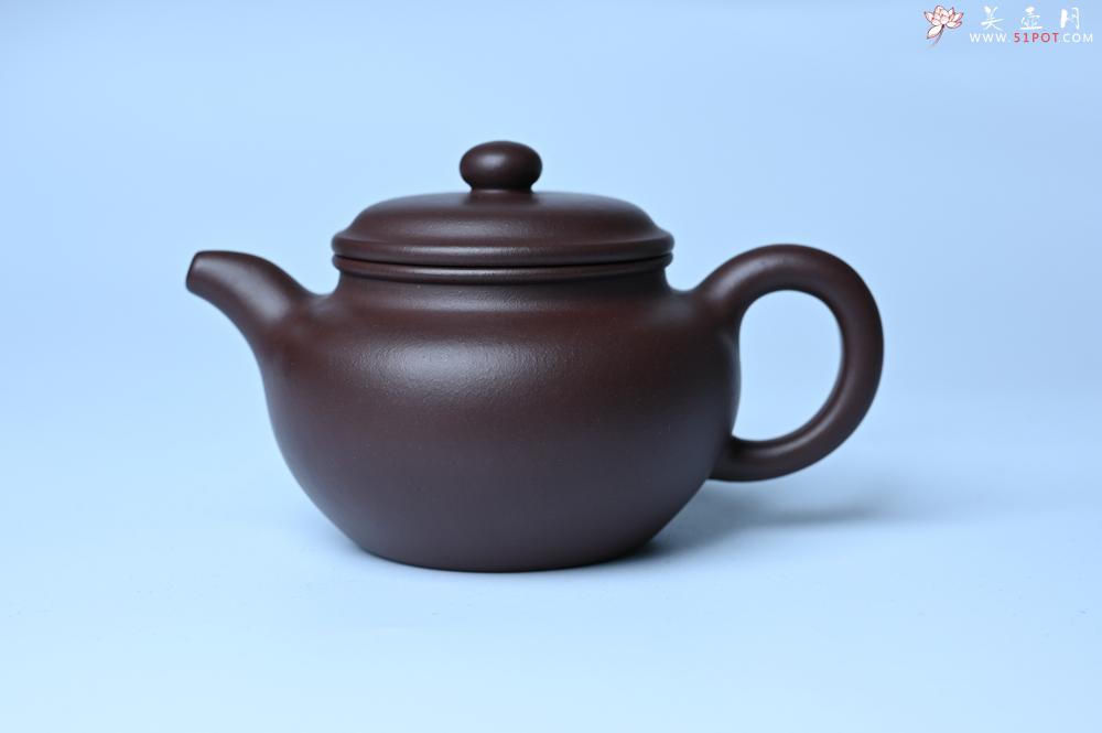 紫砂壶图片：特好老紫泥全手工仿古壶 茶人醉爱 - 美壶网