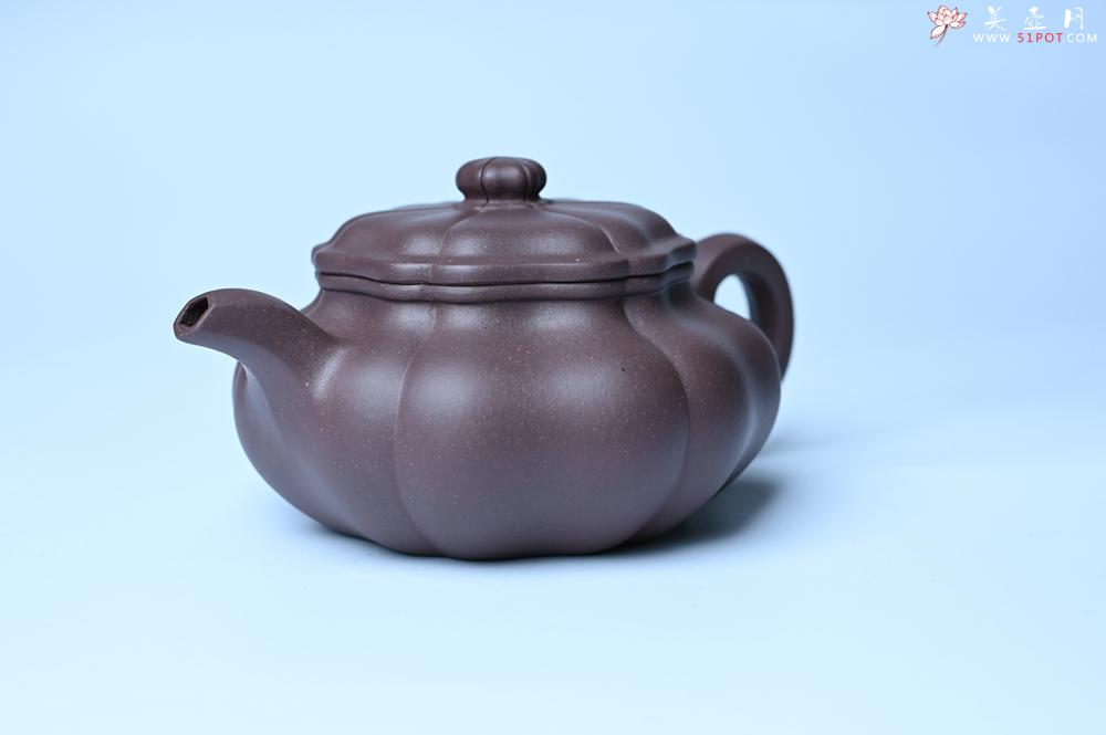 紫砂壶图片：美壶特惠 紫砂壶手工手制优质紫泥葵仿古壶 茶人醉爱 - 美壶网