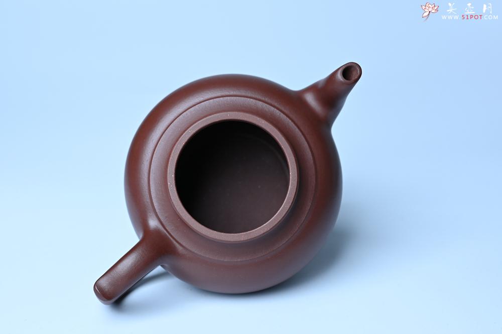 紫砂壶图片：潜力股周小培老师 4号井深井红皮龙全手工笑樱壶 养后特润 期待与您结缘 - 美壶网