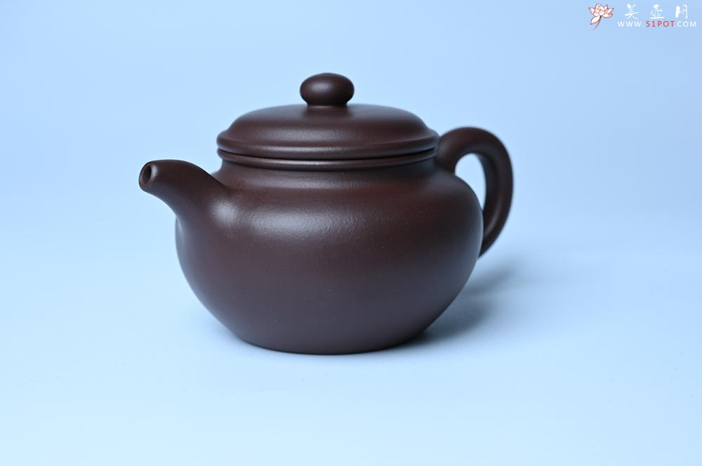 紫砂壶图片：特好老紫泥全手工仿古壶 茶人醉爱 - 美壶网
